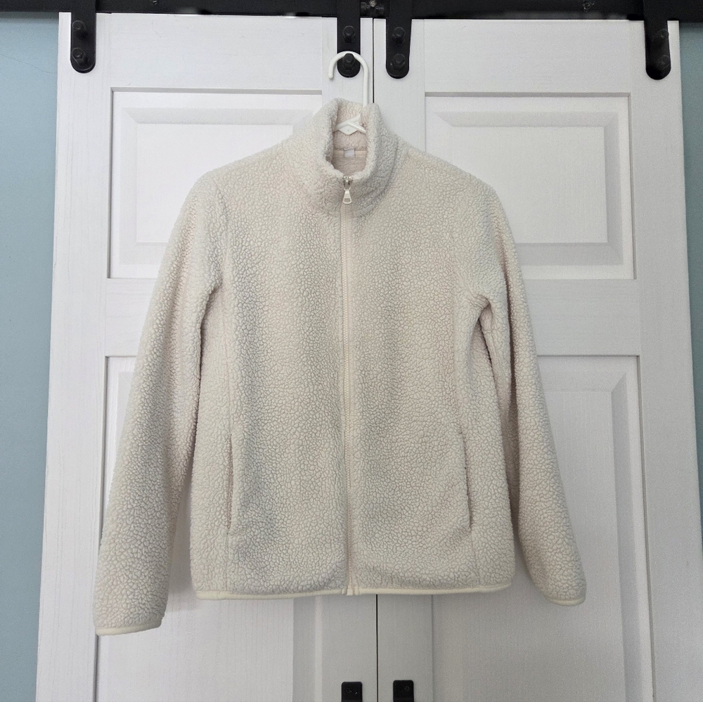 Uniqlo Women's Cream Fleece Jacket